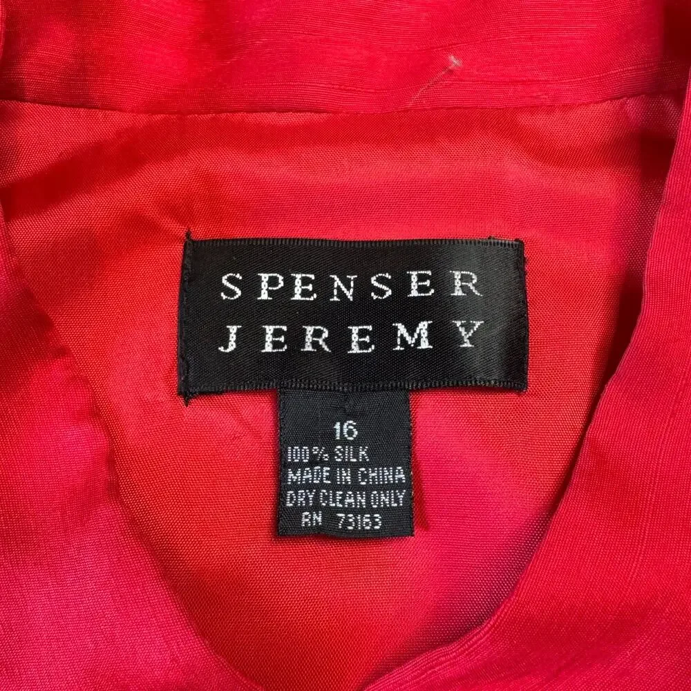 Spenser Jeremy 2 Piece Striped Dress Skirt and Top Size 16 100% Silk Chiffon - Picture 8 of 11